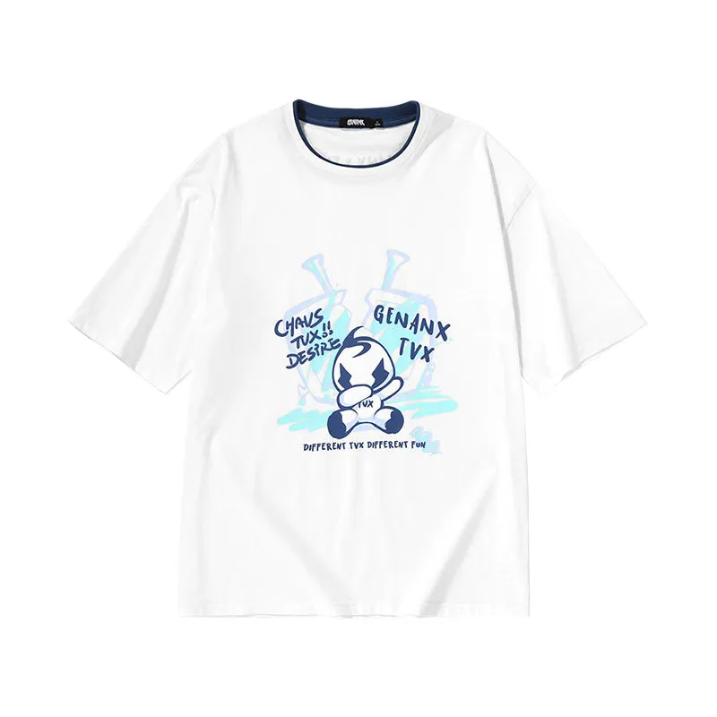 [Lightning Tide brand ×TVX joint model] Printed cotton T-shirt