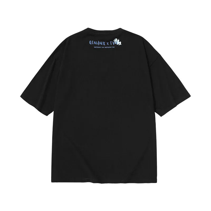 [Lightning Tide brand ×TVX joint model] Printed cotton T-shirt