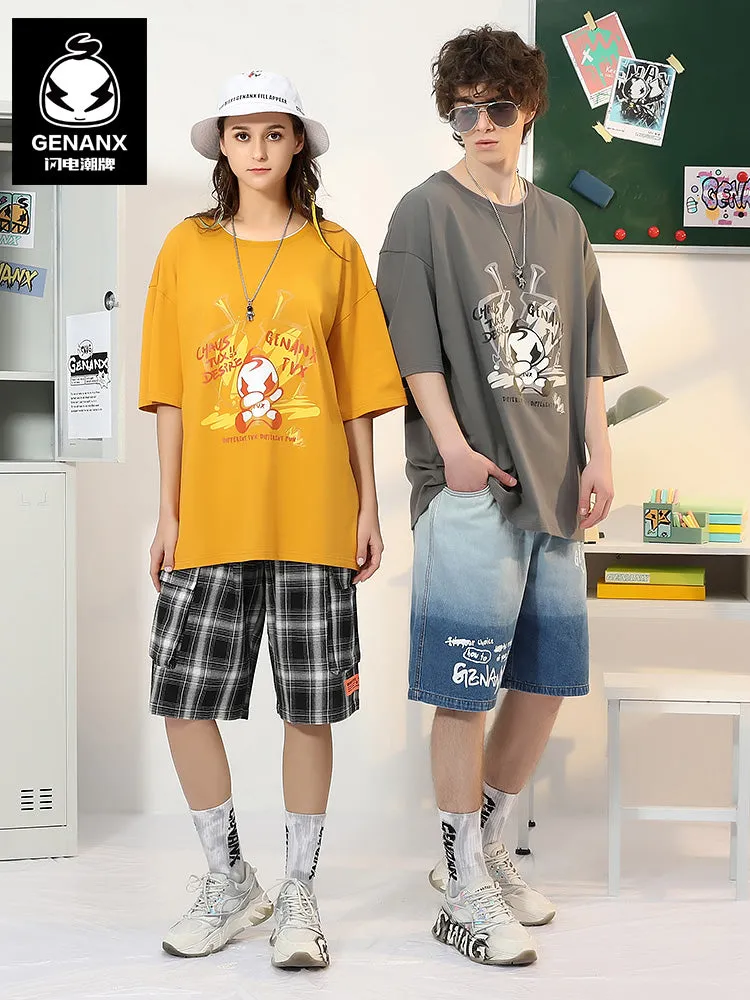 [Lightning Tide brand ×TVX joint model] Printed cotton T-shirt