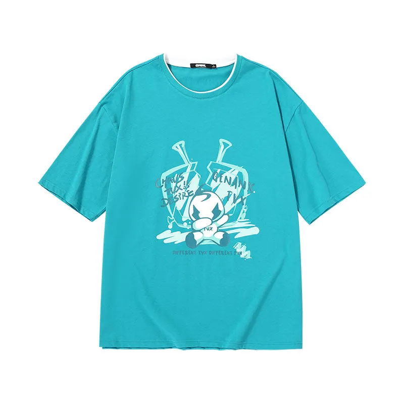 [Lightning Tide brand ×TVX joint model] Printed cotton T-shirt