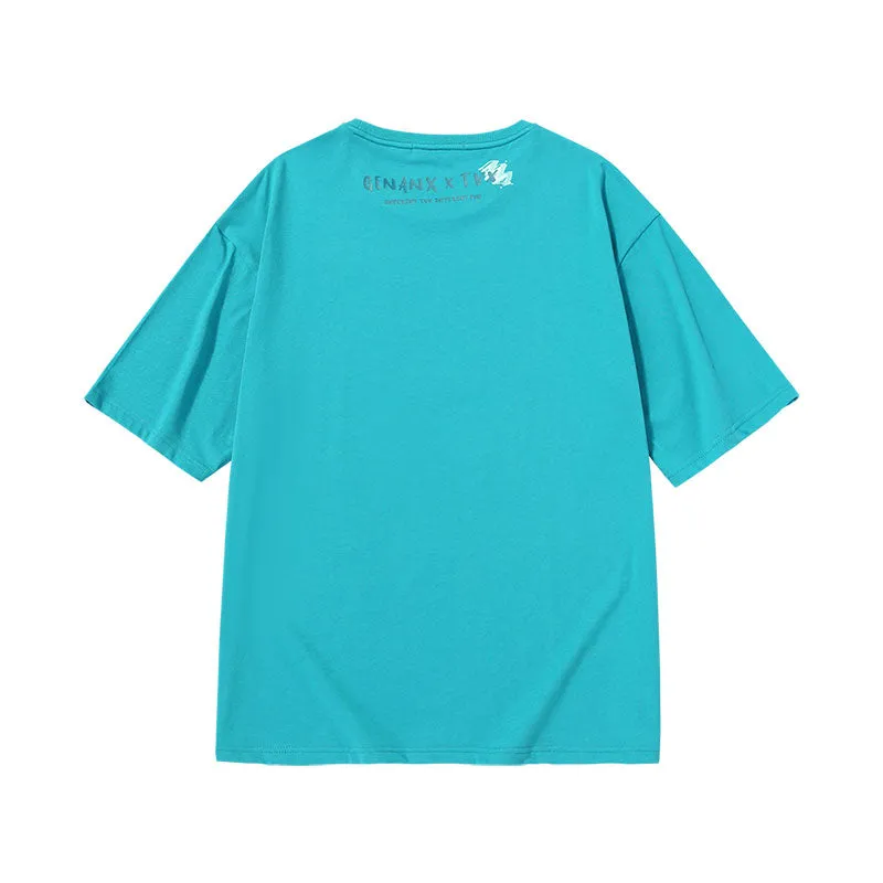 [Lightning Tide brand ×TVX joint model] Printed cotton T-shirt