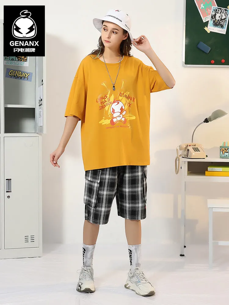[Lightning Tide brand ×TVX joint model] Printed cotton T-shirt