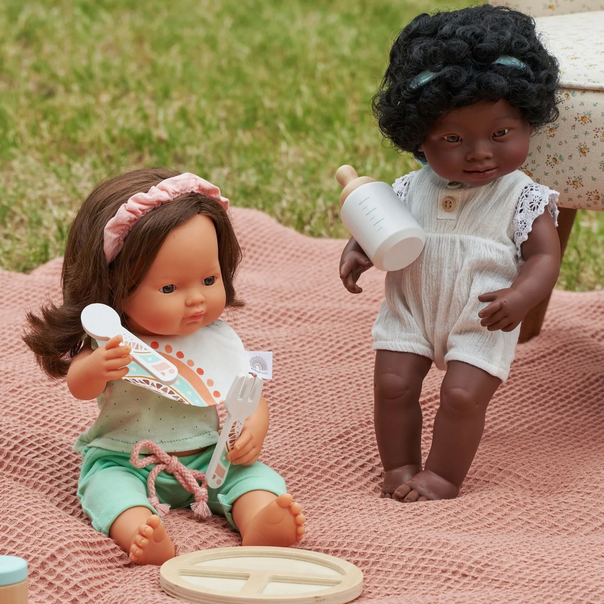 Miniland Toddler Doll BOY 38cm - Caucasian Brown Hair