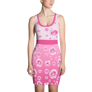 Pinky Floral Bodycon Dress