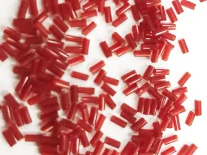 Red Opaque Pipe Glass Seed Beads
