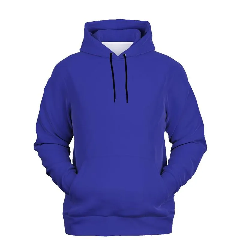 Royal Blue Hoodie | Unisex | with PLUS sizes | Bright Pure Blue | C100M100Y0K0