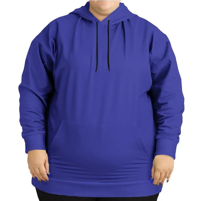 Royal Blue Hoodie | Unisex | with PLUS sizes | Bright Pure Blue | C100M100Y0K0