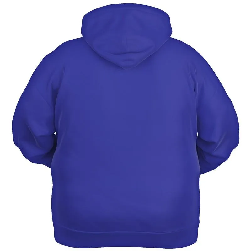 Royal Blue Hoodie | Unisex | with PLUS sizes | Bright Pure Blue | C100M100Y0K0