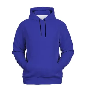 Royal Blue Hoodie | Unisex | with PLUS sizes | Bright Pure Blue | C100M100Y0K0