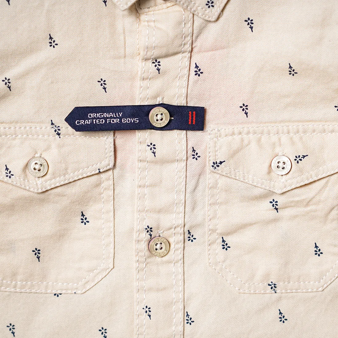 Solid Printed Full Sleeves Shirt for Boys