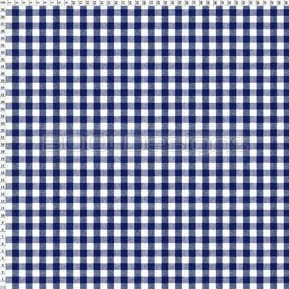 Spandex Gingham Navy
