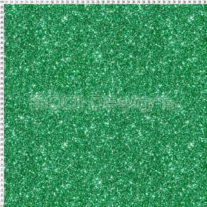 Spandex Printed Glitter Emerald Green