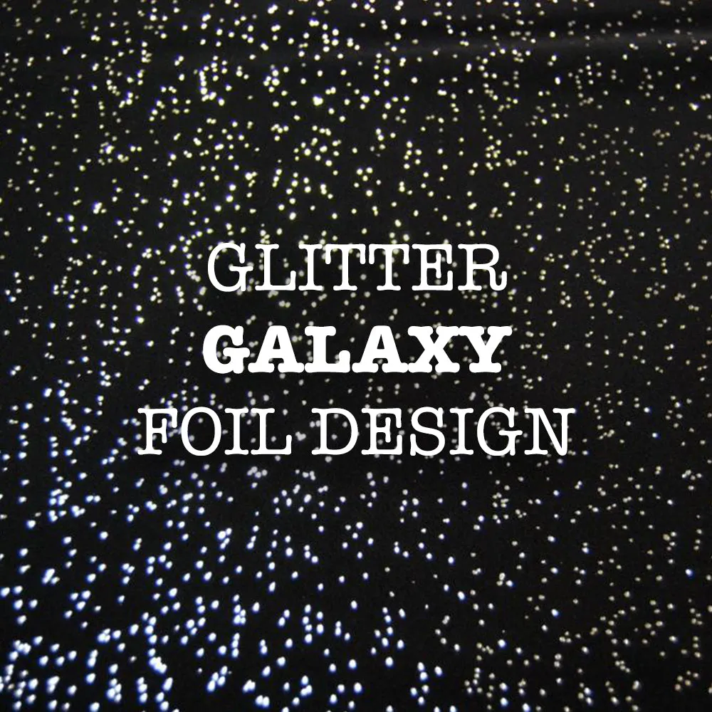 Spandex Printed Glitter Silver