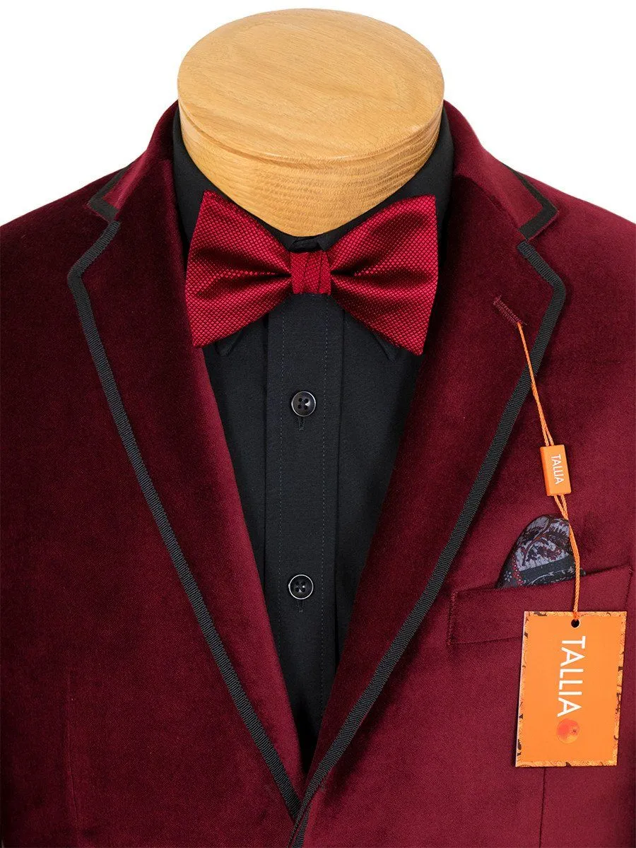 Tallia 22889 Boy's Sport Coat - Velvet - Red