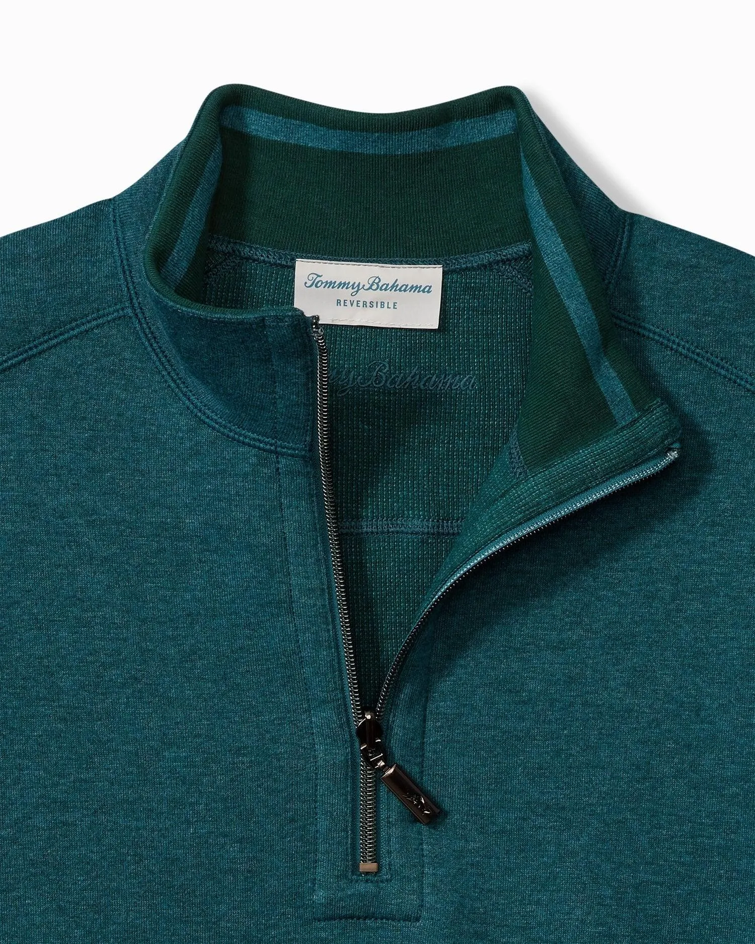 Tommy Bahama Flip Coast Reversible Half-Zip Sweatshirt Seagrove Heather