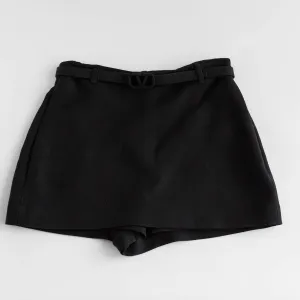 VALENTINO - *BRAND NEW* BLACK SHORTS WITH V LOGO BELT BLACK SIZE 40 IT
