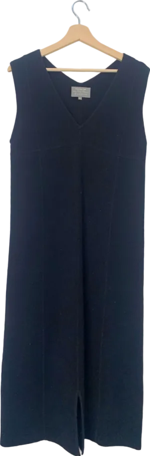Varana Black Cashmere Sleeveless Dress UK M